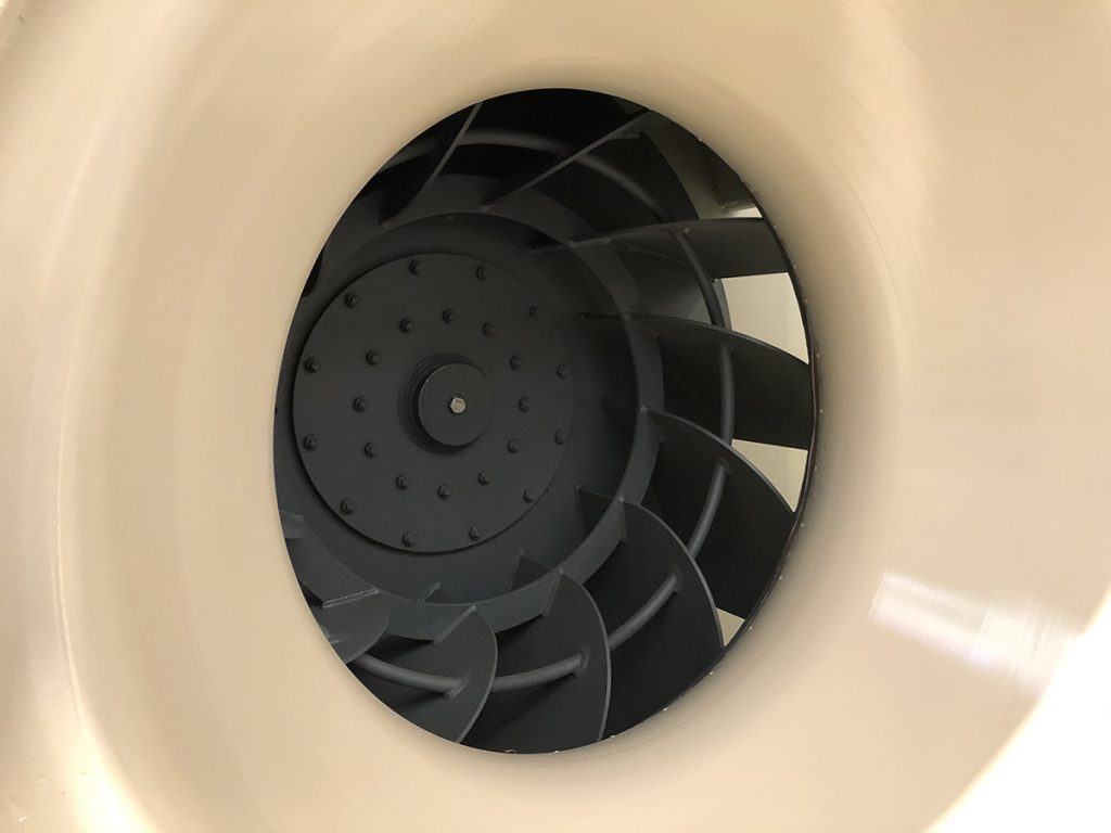 Centrifugaal ventilator t.b.v. drooginstallatie