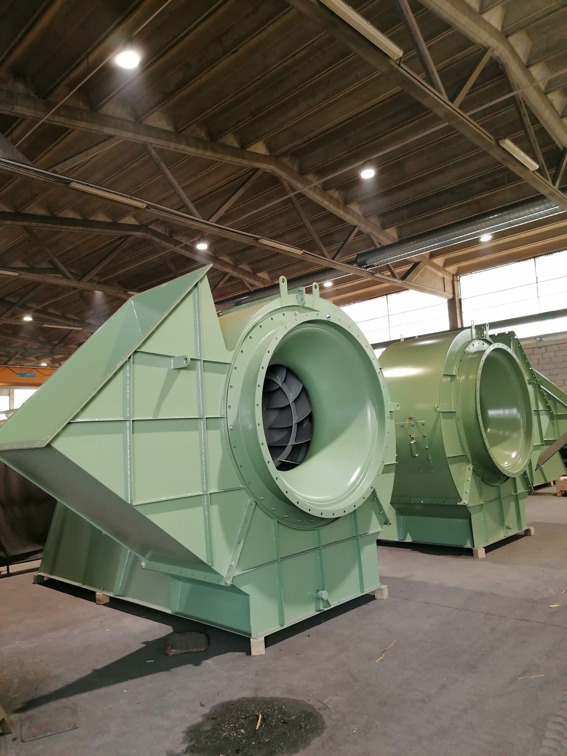 Uitblaaszijde industriële ventilator