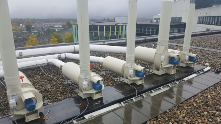 Kunststof centrifugaal ventilatoren voor laboratoria