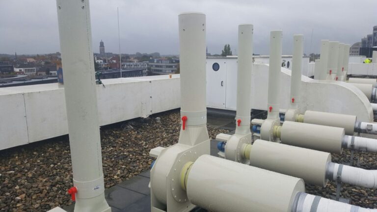 Kunststof centrifugaal ventilatoren voor laboratoria