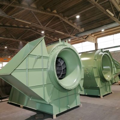 Industriële ventilatoren voor vezeldroging