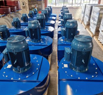 18 Ingebouwde centrifugaal ventilatoren voor de productie van houtstoffilters