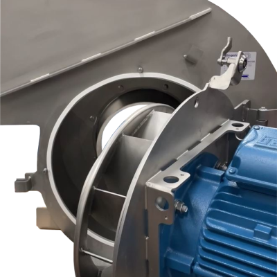 RVS Centrifugaal ventilatoren - close up