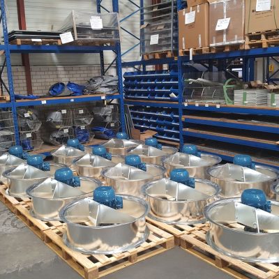 Axiaal ventilatoren voor invriestunnel in Mexico