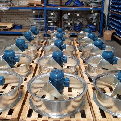 Axiaal ventilatoren voor invriestunnel in Mexico