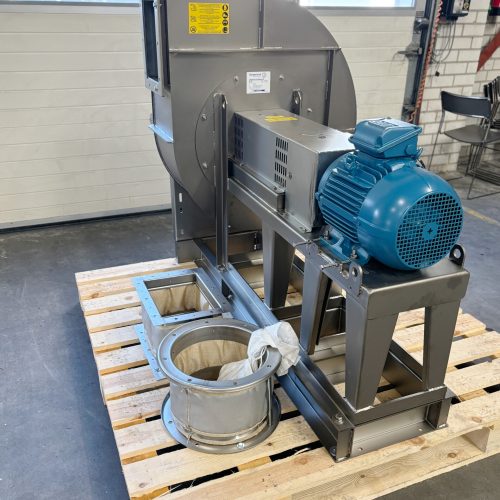 Centrifugale RVS ventilator met koppeling & huisisolatie