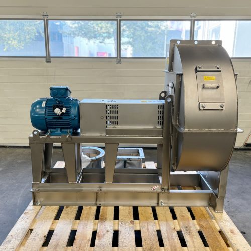 Centrifugale RVS ventilator met koppeling