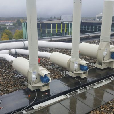 Kunststof centrifugaal ventilatoren voor laboratoria