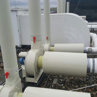 Kunststof centrifugaal ventilatoren voor laboratoria