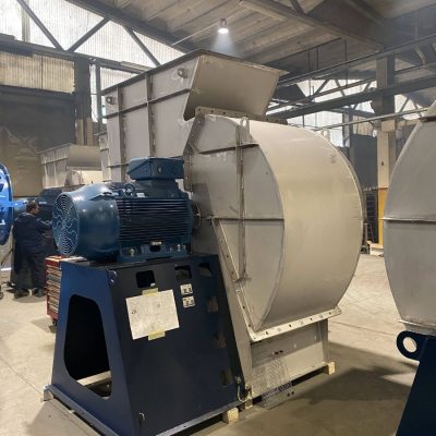 RVS centrifugaal ventilatoren voor een banddroger in de champignonindustrie