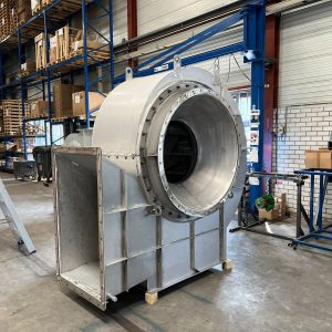 RVS centrifugale ventilator Gasinstallatie