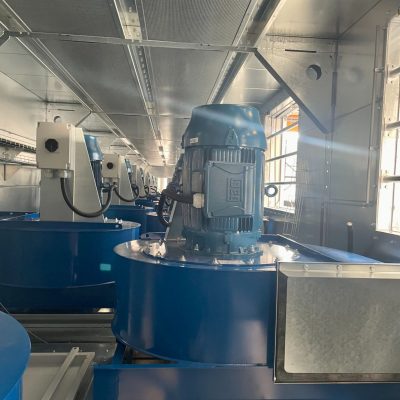 Ingebouwde centrifugaal ventilatoren voor de productie van houtstoffilters