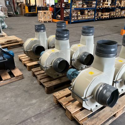 Kunststof centrifugaal ventilatoren voor Leids universitair medisch centrum