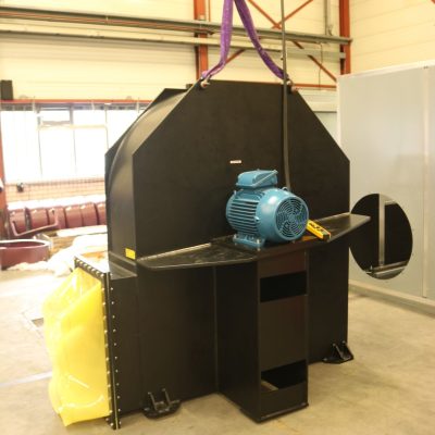 Kunststof ventilatoren voor dampafzuiging in pet-recyclingbedrijf